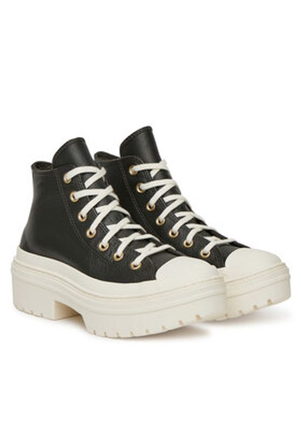 Converse Trampki Chuck Taylor All Star Lugged Heel Platform Gold A11500C Czarny. Kolor: czarny. Materiał: skóra. Obcas: na platformie