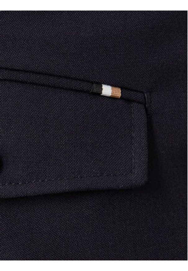 BOSS Spodnie materiałowe C-Perin-DPL 50545822 Granatowy Tapered Fit. Kolor: niebieski. Materiał: wełna