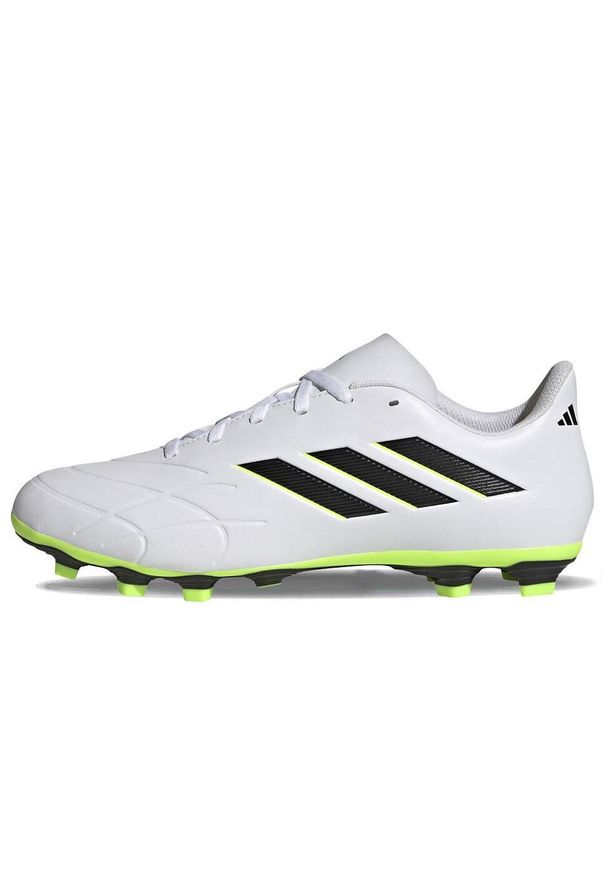 Buty męskie korki do piłki noznej Adidas COPA PURE 4 FXG. Kolor: biały, wielokolorowy, zielony, czarny. Szerokość cholewki: normalna