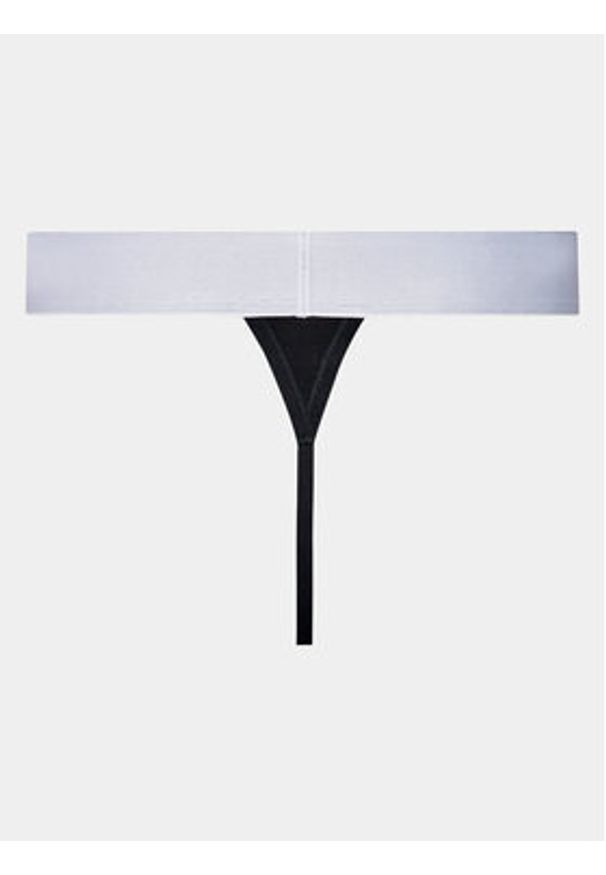 Calvin Klein Underwear Stringi 000QF7721E Czarny. Kolor: czarny. Materiał: bawełna