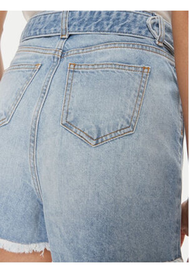 TwinSet - TWINSET Szorty jeansowe 241TT2392 Niebieski Straight Fit. Kolor: niebieski. Materiał: bawełna