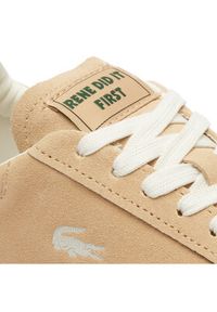 Lacoste Sneakersy Basehot Tonal 747SFA0096 Brązowy. Kolor: brązowy. Materiał: skóra, zamsz