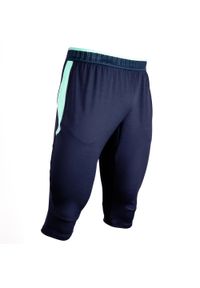 KIPSTA - Spodnie 3/4 do piłki nożnej CLR. Kolor: niebieski. Materiał: materiał, dresówka. Sport: piłka nożna, bieganie