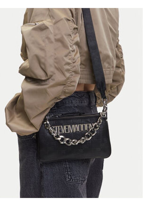 Steve Madden Torebka Bnicco-L SM13001702 Czarny. Kolor: czarny. Materiał: skórzane