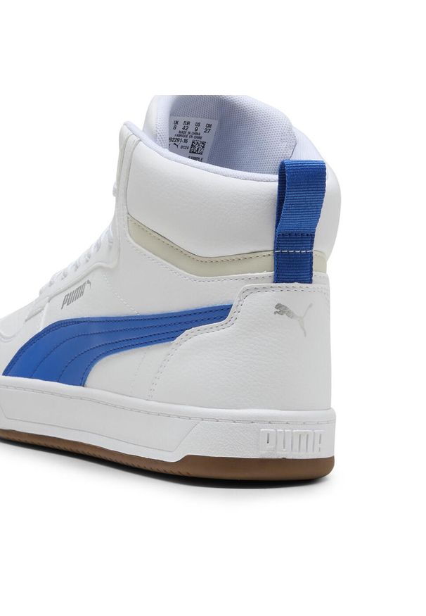 Puma - Sneakersy Caven 2.0 Mid PUMA White Vivid Blue Gum Beige. Kolor: niebieski, beżowy, wielokolorowy, biały. Materiał: guma. Sezon: lato. Sport: turystyka piesza