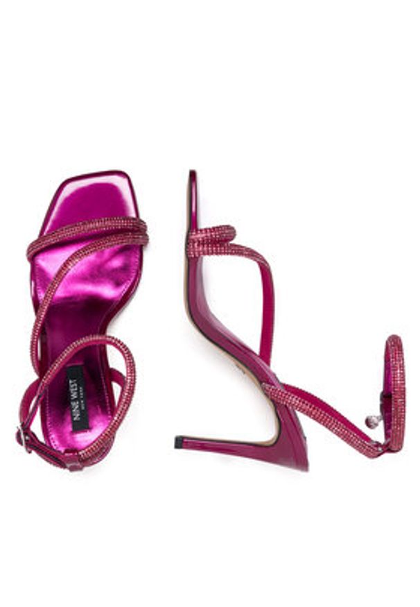 Nine West Sandały WFA2675-1 Różowy. Kolor: różowy. Materiał: syntetyk