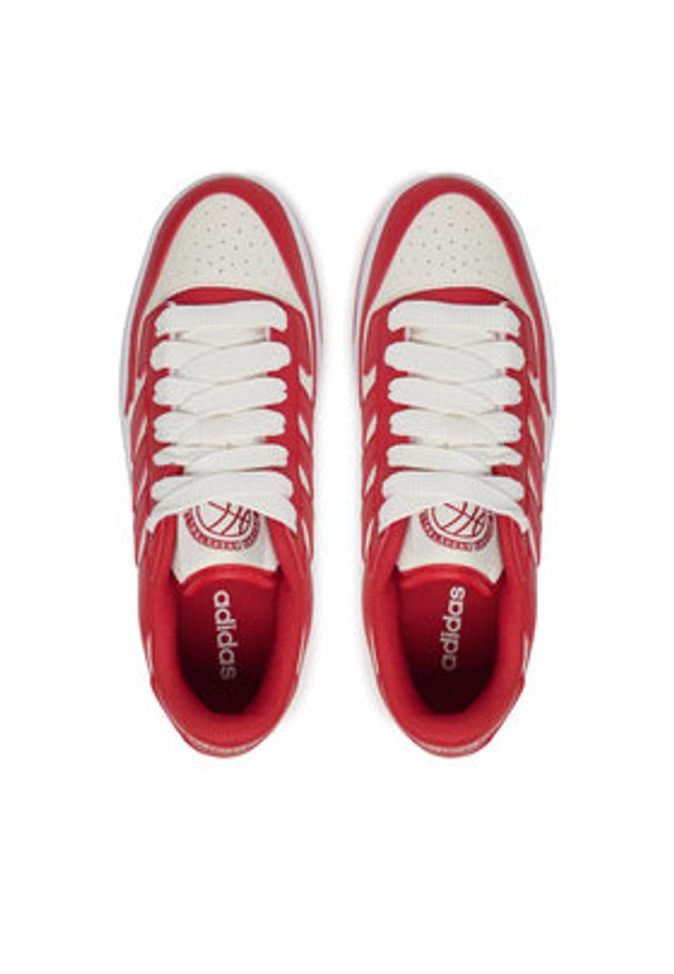 Adidas - adidas Sneakersy Rapid Court Low JR0164 Czerwony. Kolor: czerwony. Materiał: skóra