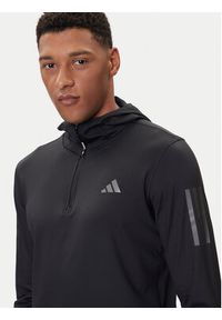 Adidas - adidas Bluza techniczna Own The Run Winterized JN6378 Czarny Slim Fit. Kolor: czarny. Materiał: syntetyk. Sport: bieganie