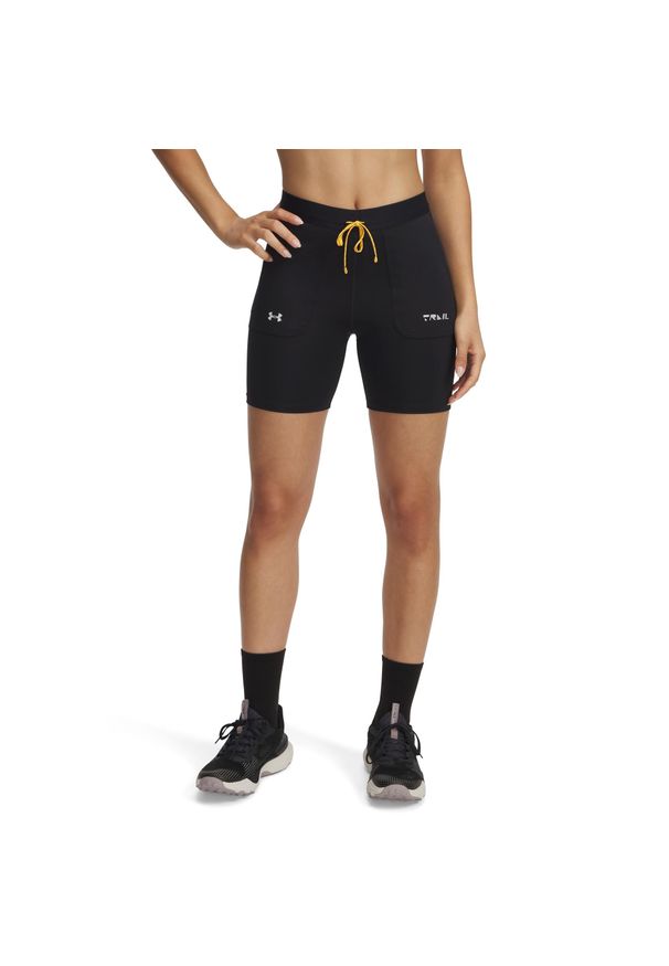 Szorty damskie Under Armour fitted. Kolor: czarny, niebieski, wielokolorowy. Materiał: materiał. Długość: krótkie. Sport: bieganie