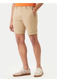 Tommy Jeans Szorty materiałowe Scanton DM0DM22852 Beżowy Slim Fit. Kolor: beżowy. Materiał: bawełna #1