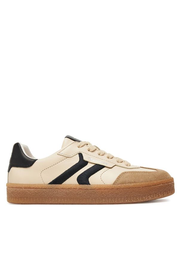 Sneakersy Tamaris. Kolor: beżowy