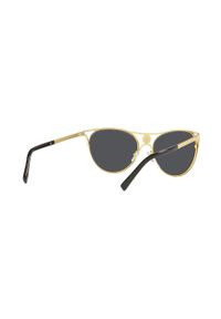 VERSACE - Versace okulary przeciwsłoneczne damskie kolor złoty. Kolor: złoty #4