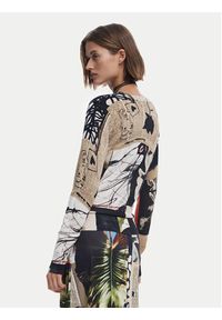 Desigual Sweter Collagelacro 25SWJF27 Kolorowy Regular Fit. Materiał: wiskoza. Wzór: kolorowy #3