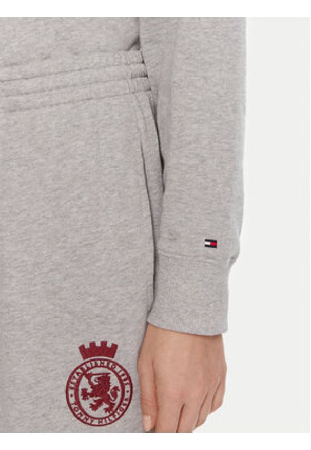 TOMMY HILFIGER - Tommy Hilfiger Bluza UW0UW06078 Szary Regular Fit. Kolor: szary. Materiał: bawełna