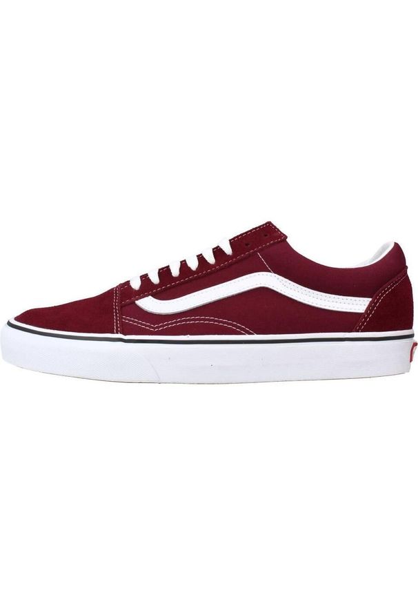 Trampki Vans Old Skool, Mężczyźni. Kolor: czerwony. Materiał: zamsz, guma. Model: Vans Old Skool. Sport: skateboard