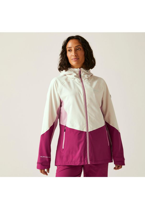 Regatta - Wodoodporna powłoka damska Raddick. Kolor: fioletowy. Sport: turystyka piesza