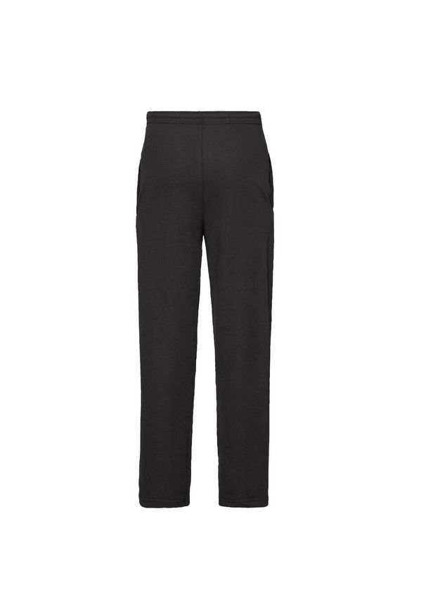 FRUIT OF THE LOOM - Męskie Lekkie Spodnie Do Joggingu. Kolor: czarny. Sport: bieganie