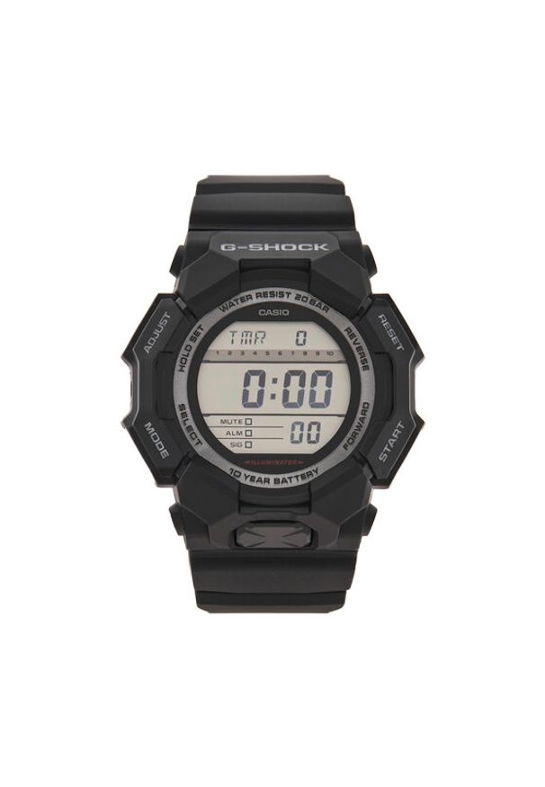 G-Shock Zegarek GD-010-1ER Czarny. Kolor: czarny. Materiał: syntetyk