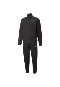 Dres męski Puma Train Rain FaV Knitted Tracksuit. Kolor: czarny. Materiał: dresówka #1