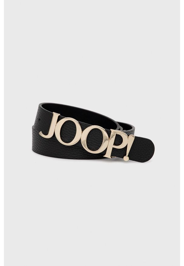 JOOP! - Joop! pasek skórzany męski kolor czarny. Kolor: czarny. Materiał: skóra