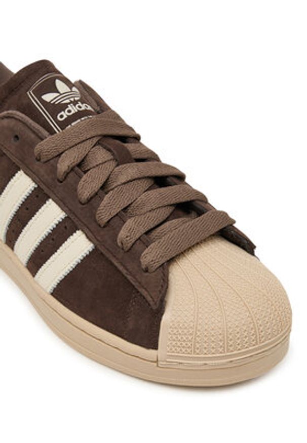 Adidas - adidas Sneakersy Superstar II IH9314 Brązowy. Kolor: brązowy. Materiał: skóra, nubuk. Model: Adidas Superstar