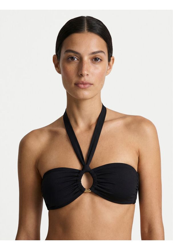 Guess Góra od bikini E6GJ15 KF590 Czarny. Kolor: czarny. Materiał: syntetyk