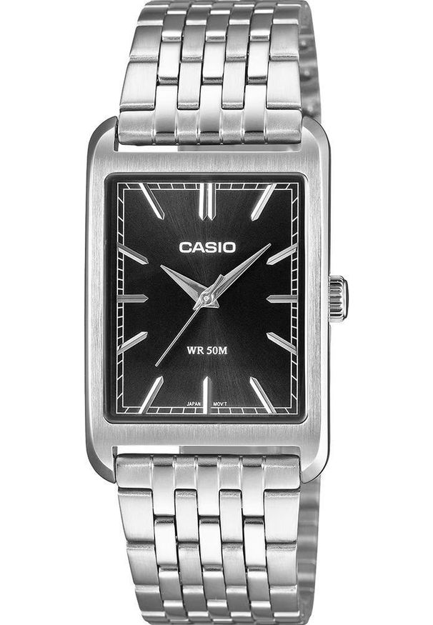 Zegarek Casio Zegarek Męski Casio Timeless MTP-B215D-1AVDF Classic Black Dial
