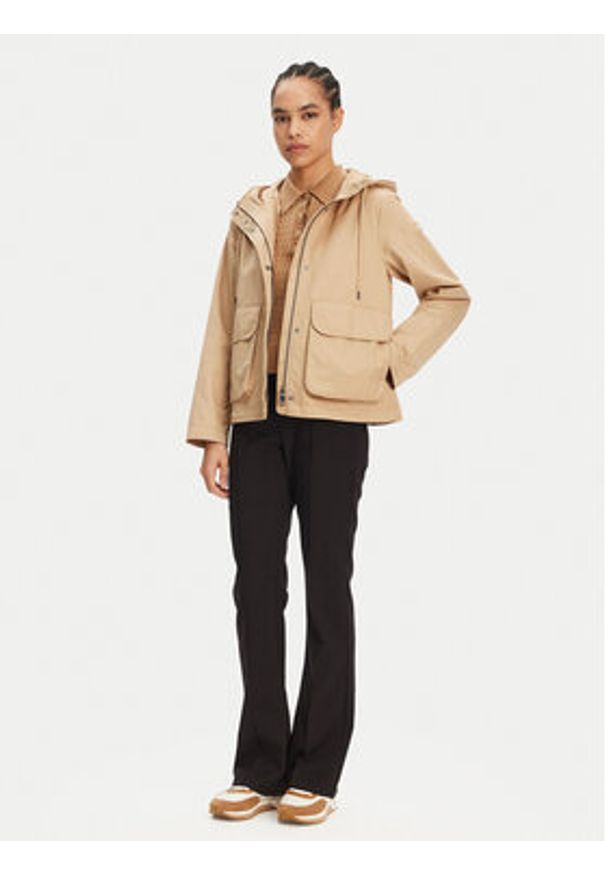 Geox Kurtka przeciwdeszczowa Ilde W5522D T3216 F5198 Beżowy Regular Fit. Kolor: beżowy. Materiał: bawełna, syntetyk