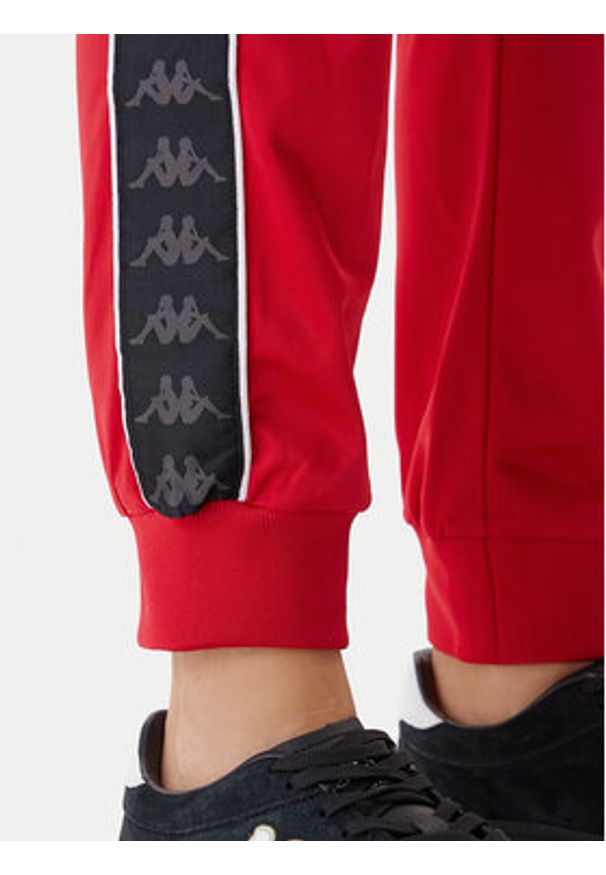 Kappa Spodnie dresowe cz303R5K0 Czerwony Slim Fit. Kolor: czerwony. Materiał: syntetyk