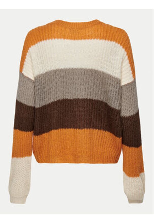 JDY Sweter Badut 15211499 Pomarańczowy Regular Fit. Kolor: pomarańczowy. Materiał: syntetyk