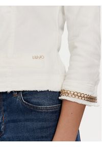 Liu Jo Kurtka jeansowa UXX039 D4128 Biały Regular Fit. Kolor: biały. Materiał: bawełna #5
