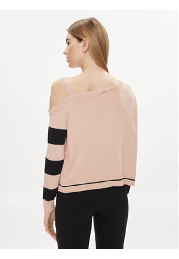Liu Jo Sweter TA4112 MS36L Różowy Regular Fit. Kolor: różowy. Materiał: wiskoza