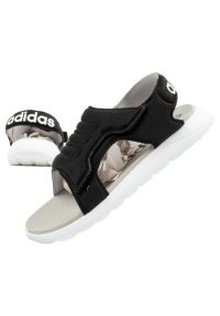 Adidas - Sandały adidas Comfort FY8856 czarne. Zapięcie: rzepy. Kolor: czarny. Materiał: guma, materiał, syntetyk