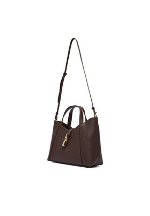 Furla Torebka Goccia Shopper Bag S WB01789 BX3353 KH 2460S Brązowy. Kolor: brązowy. Materiał: skórzane