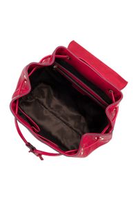 Wittchen - Damski plecak worek skórzany z monogramem ciemny róż. Kolor: różowy. Materiał: skóra. Styl: elegancki #2