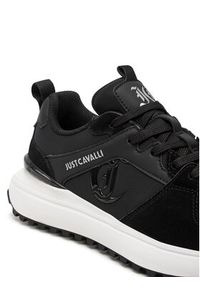 Just Cavalli Sneakersy 76RA3SD9 Czarny. Kolor: czarny. Materiał: materiał