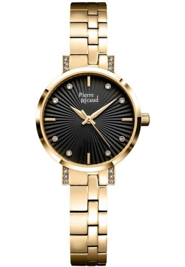 Zegarek damski Pierre Ricaud P21017.1194QZ CYRKONIE złoty. Kolor: złoty
