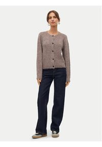 Vero Moda Kardigan Novah 10320496 Brązowy Regular Fit. Kolor: brązowy. Materiał: syntetyk #6