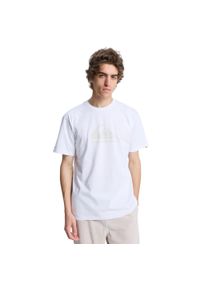 Quiksilver - Koszulka z krótkim rękawem EV COMP LOGO Mężczyźni. Kolor: biały. Materiał: materiał, bawełna. Długość rękawa: krótki rękaw. Długość: krótkie. Wzór: nadruk
