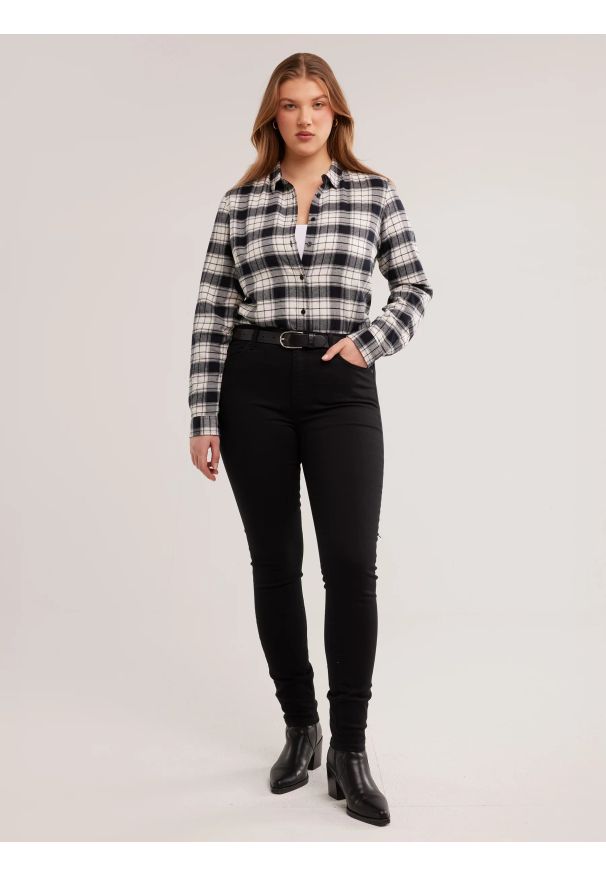 Big-Star - Jeansy damskie skinny czarne Adela 915. Okazja: do domu. Kolor: czarny. Długość: długie