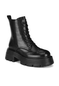 Badura Botki WFA3147-1Z Czarny. Kolor: czarny. Materiał: skóra