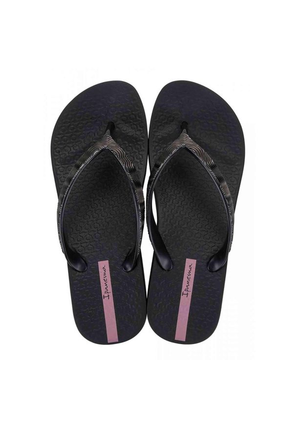 Japonki damskie Ipanema Mesh X Plat. Kolor: czarny. Materiał: mesh. Styl: sportowy