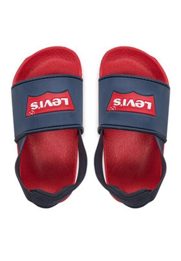 Levi's® Klapki Pool Mini VPOL0188S Granatowy. Kolor: niebieski