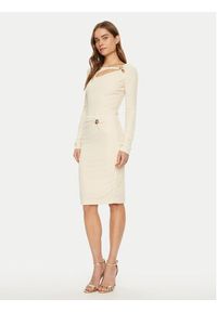 Guess Bluzka W5RP12 KAQL2 Beżowy Regular Fit. Kolor: beżowy. Materiał: syntetyk #3
