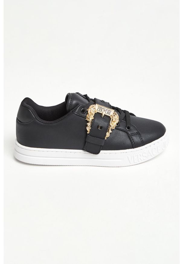 Versace Jeans Couture - Sneakersy damskie skórzane VERSACE JEANS COUTURE. Materiał: skóra