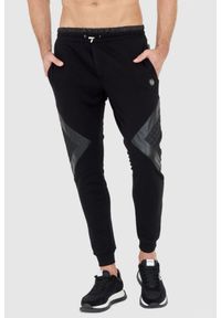 Philipp Plein - PHILIPP PLEIN Pikowany czarny dres męski, Rozmiar XL. Kolor: czarny. Materiał: dresówka. Sport: bieganie #5
