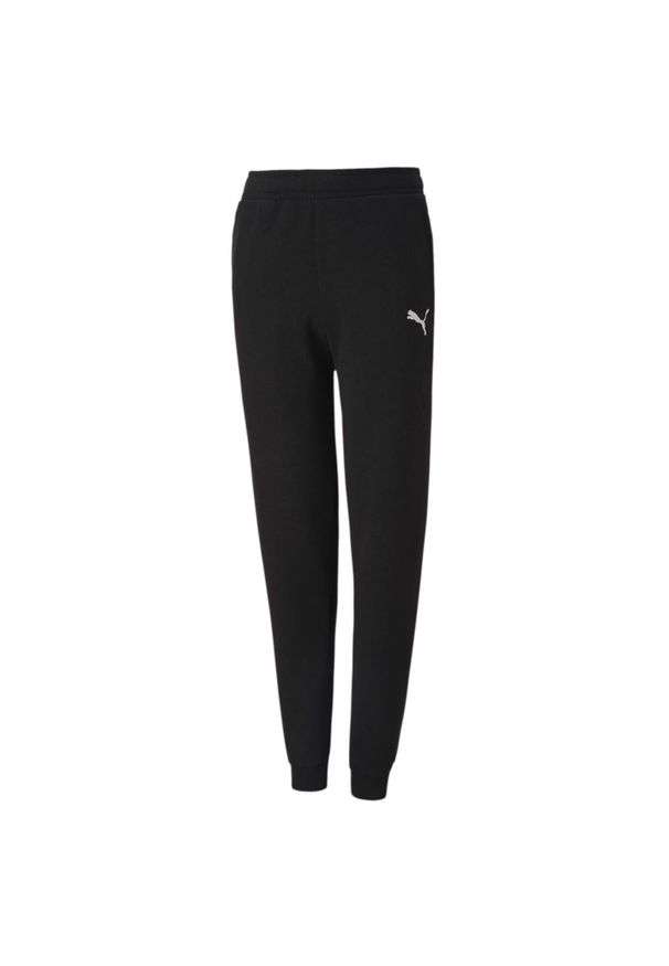 Puma - Spodnie Do Joggingu Dziecięce Team Goal. Kolor: czarny. Sport: bieganie
