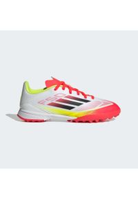 Adidas - Buty F50 League TF Kids. Kolor: żółty, biały, wielokolorowy, czarny