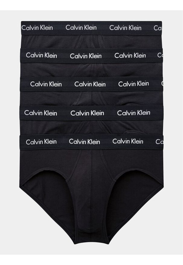 Calvin Klein Underwear Komplet 5 par slipów 000NB2876A Czarny. Kolor: czarny. Materiał: bawełna