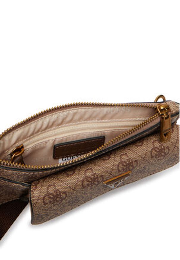 Guess Torebka HMMILO P6391 Brązowy jasny. Kolor: brązowy. Materiał: materiał